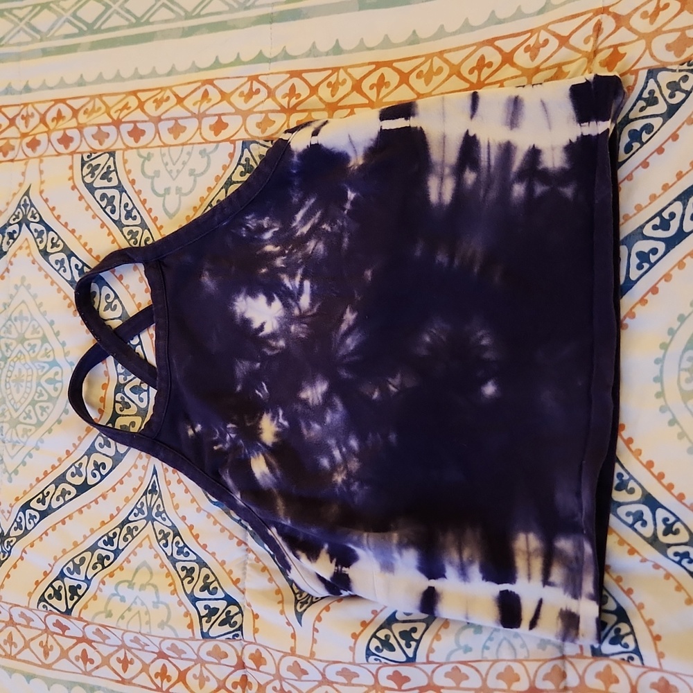 F21 Workout  Tie Dye Spandex Crop Top